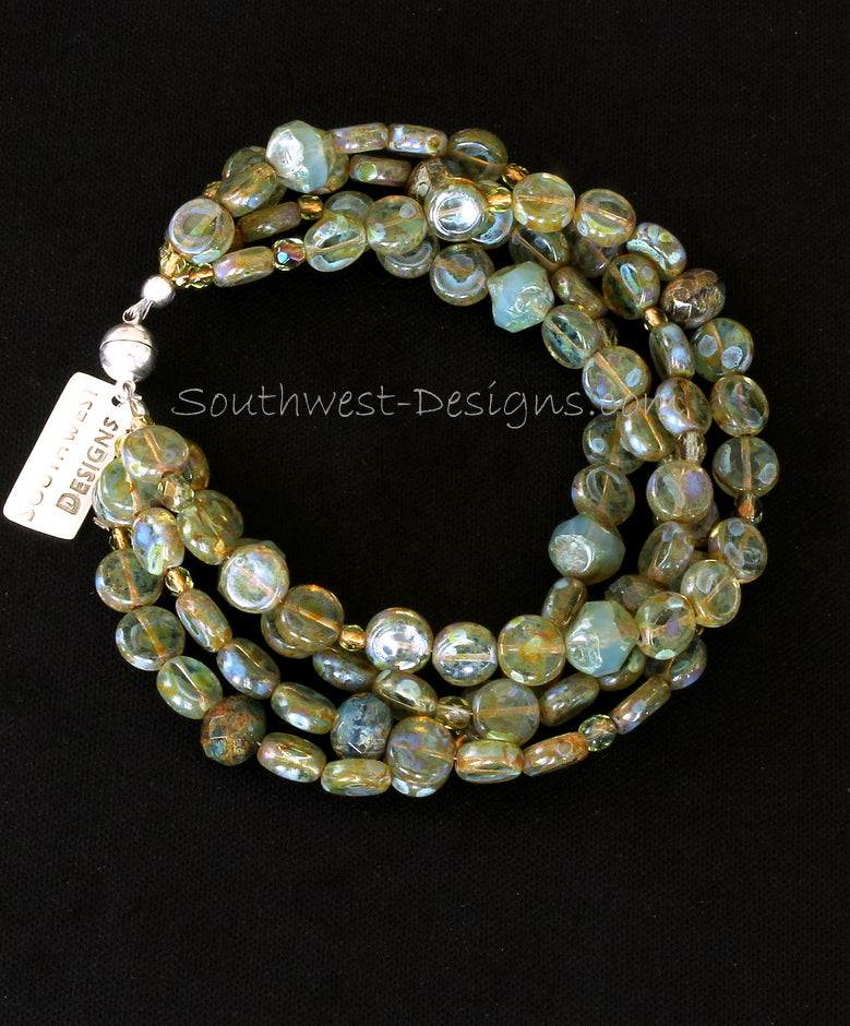 Beach Bling Bracelet Kit - Seafoam Jewels - Island Cove Beads & Gallery
